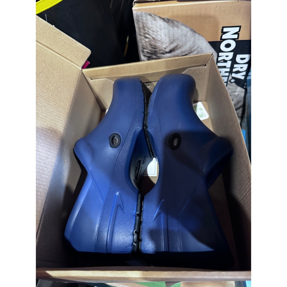 Anywear Guardian Angel Navy Blue Slip Resistant Clogs Shoes Mens 5 Womens 7